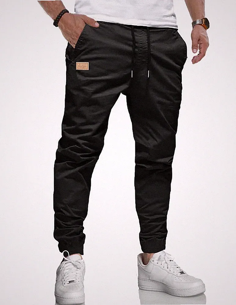 Herren Hose Chino Cargohose Jogginghose Baumwolle Casual Sporthose Sweatpants...