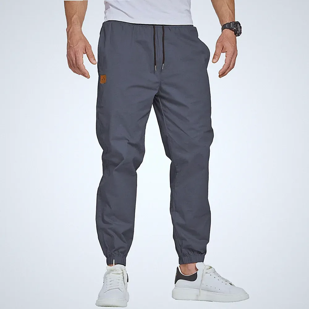 Herren Hose Chino Cargohose Jogginghose Sweatpants Baumwolle Casual Sporthose XL