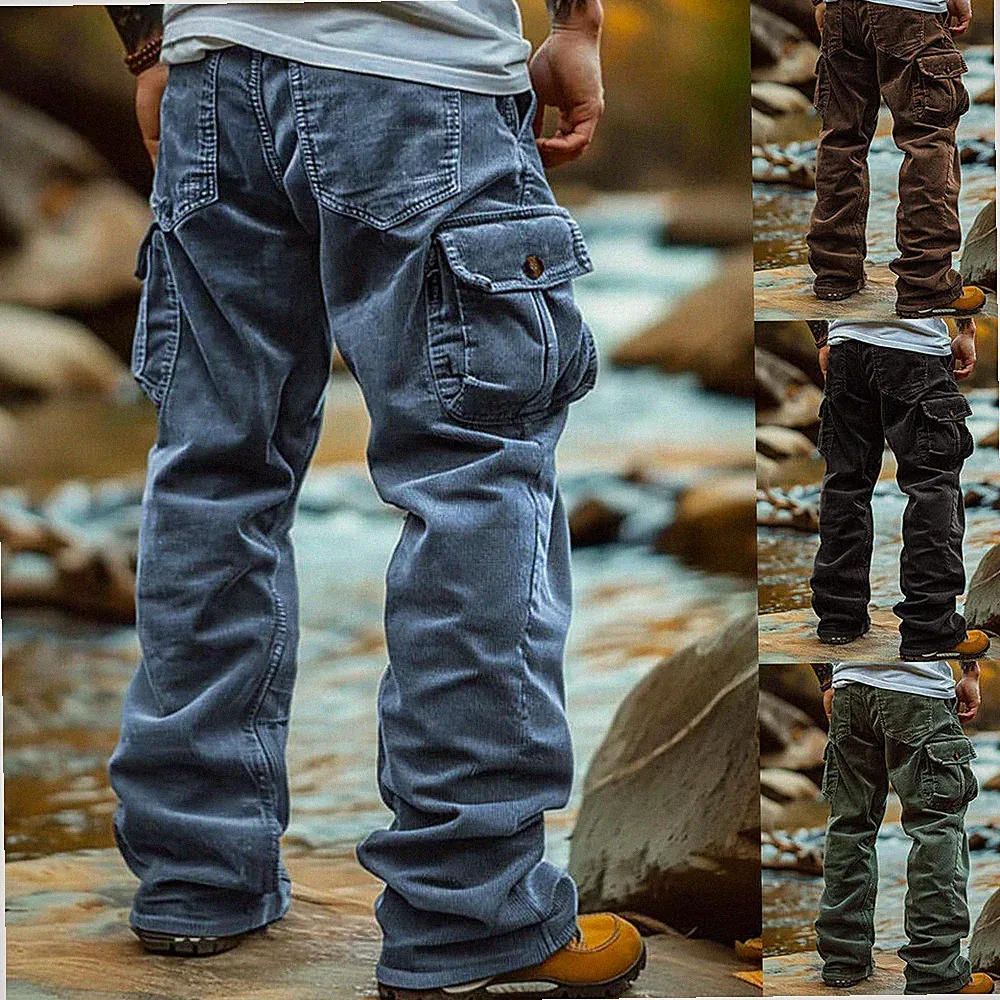 Herren Hose Freizeithose Cargohose Retro - Arbeitshosen Jogginghosen Laufhose