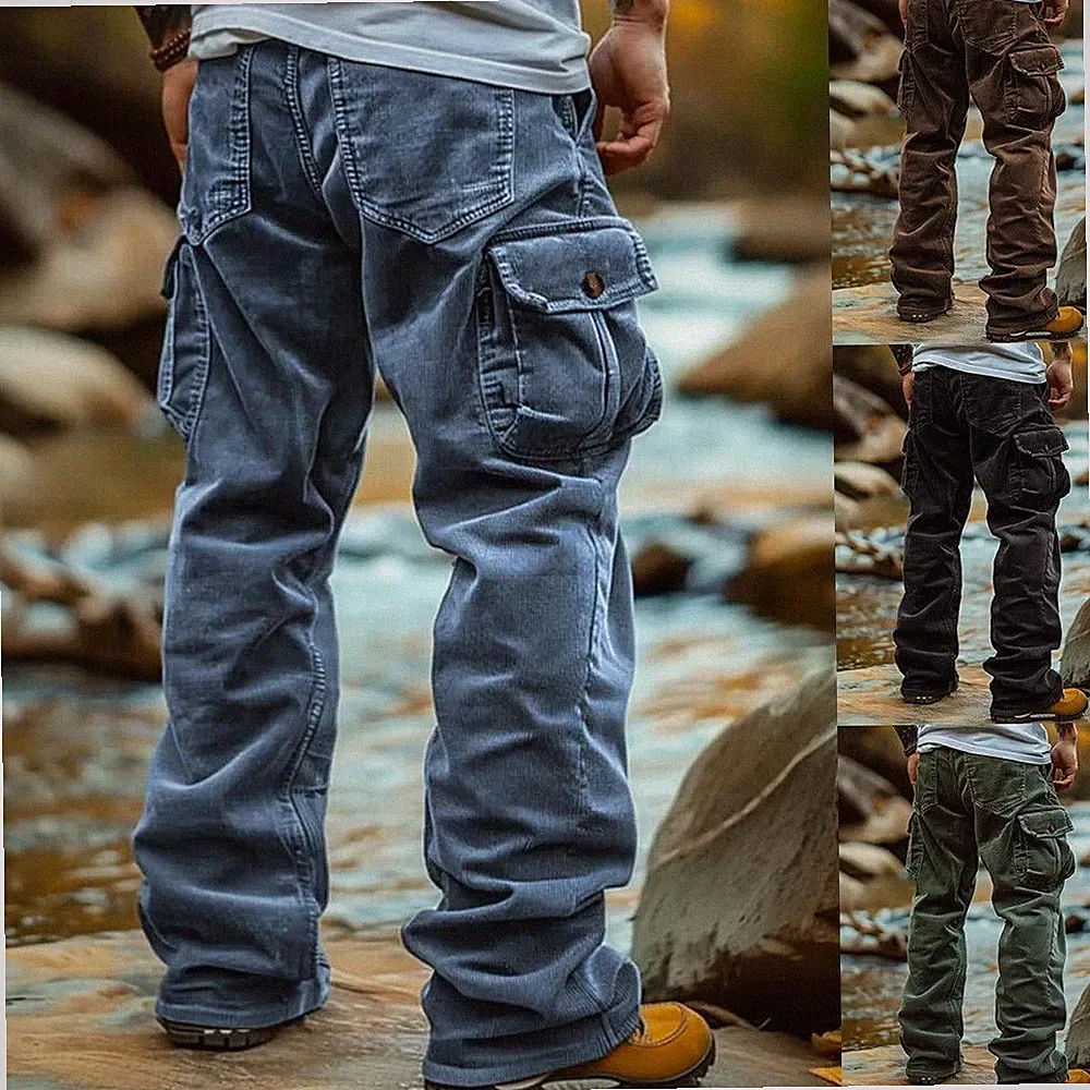 Herren Hose Freizeithose Cargohose Retro - Arbeitshosen Jogginghosen Laufhose