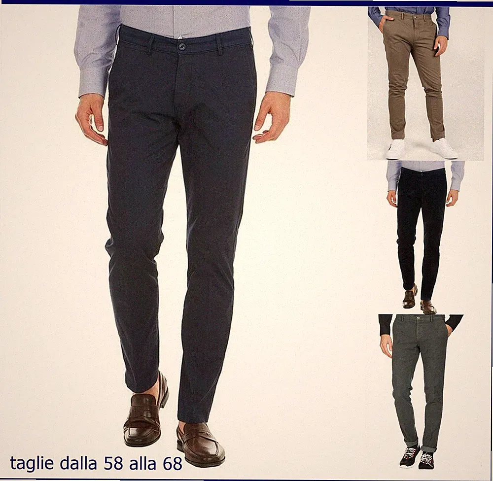 Herren Hose Übergrößen Stretch Elegant Winter Warm Baumwolle 60 62