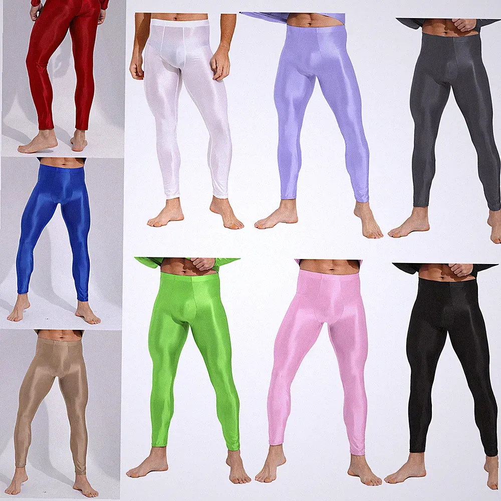 Herren Hosen Fitness Kompressionshose Stretch Leggings Elastischer Bund Sommer