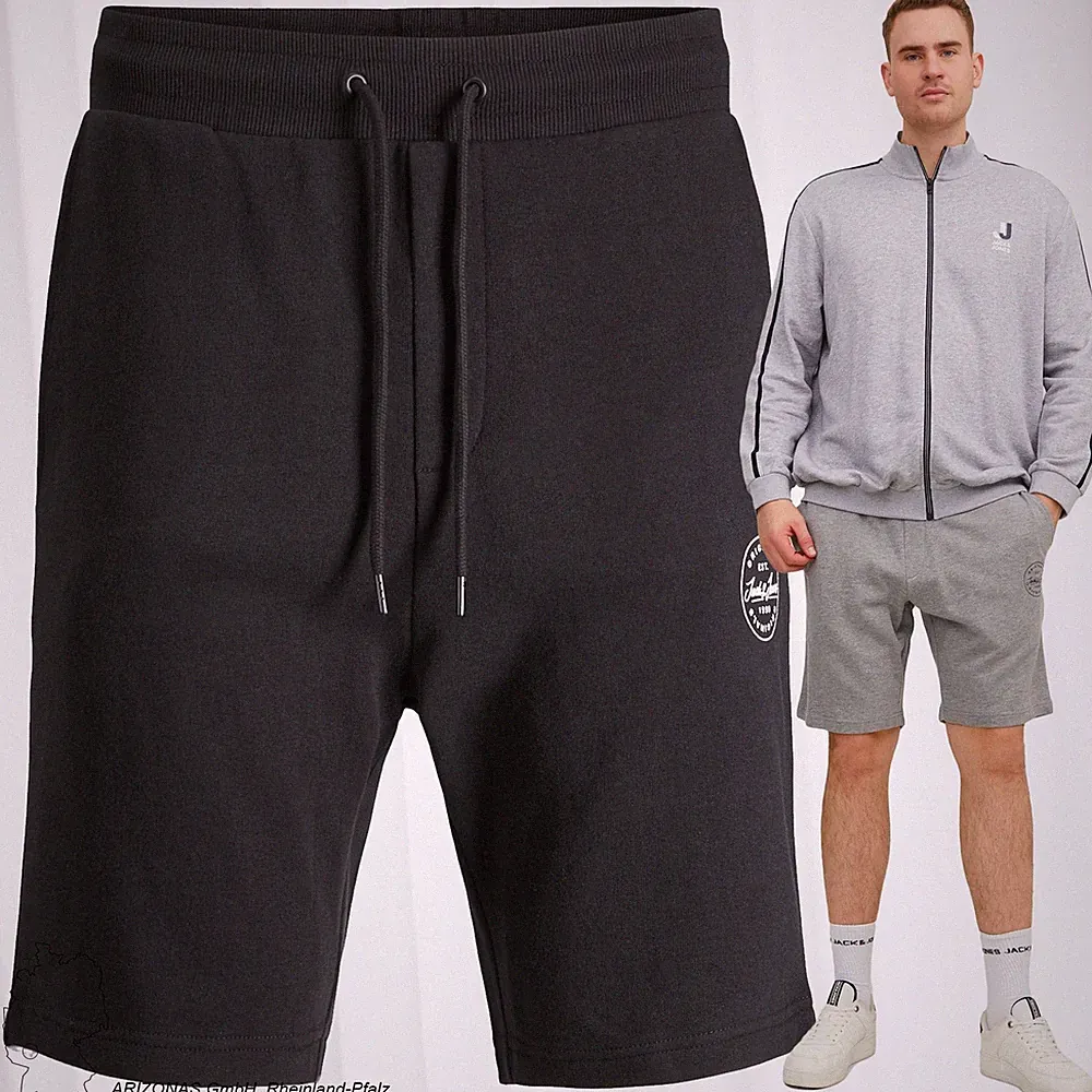 Herren JACK & JONES Shorts Kurze Jogginghose Plus Size Sweat Pants JPSTSHARK NEU
