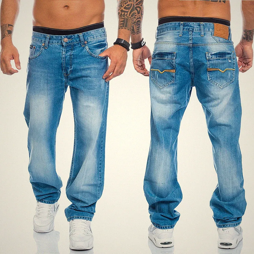 Herren Jeans Designer Clubwear Vintage Destroyed Taschen W29-W44 RC-2009
