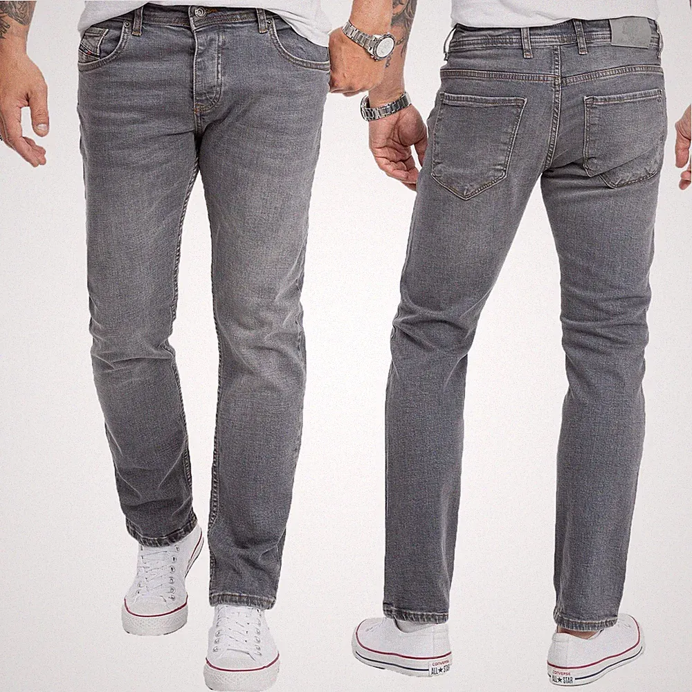 Herren Jeans Hose Grau Rock Creek Jeanshose Regular Fit Stonewashed RC-2276 NEU