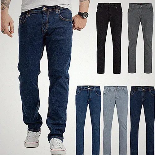 Herren Jeans Hose Regular Fit Rock Creek Jeans Männer Hosen Stretch Jeans M81