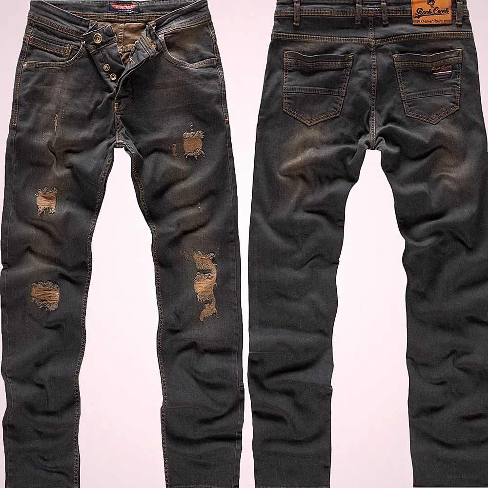 Herren Jeans Hose Rock Creek Designer Denim Jeanshose Herrenhose Stretch M18 NEU