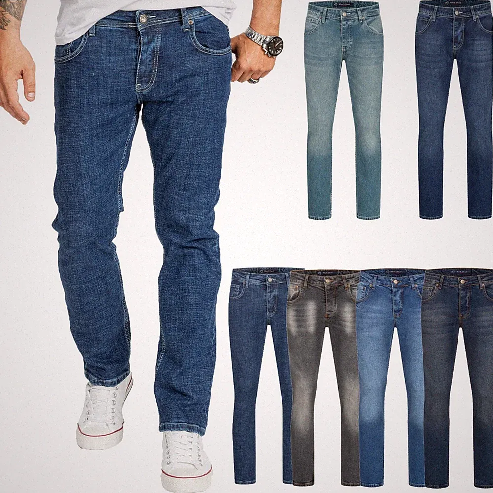 Herren Jeans Hose Rock Creek Designer Denim Jeanshose Herrenhose Stretch M77 NEU