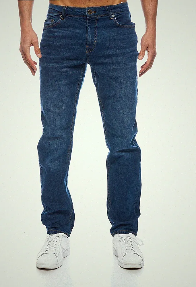 Herren Jeans Hose Stretch Übergröße 5 Jeanshose straight-cut Regular Fit 305