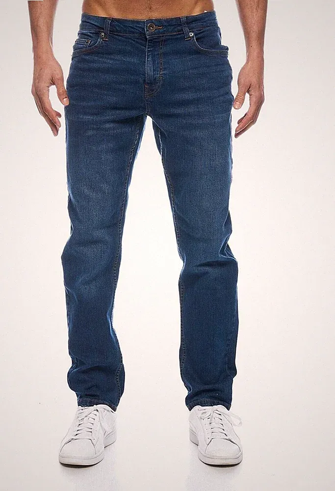 Herren Jeans Hose Stretch Übergröße Regülar Slim Fit 5 Pocket Jeanshose Neu