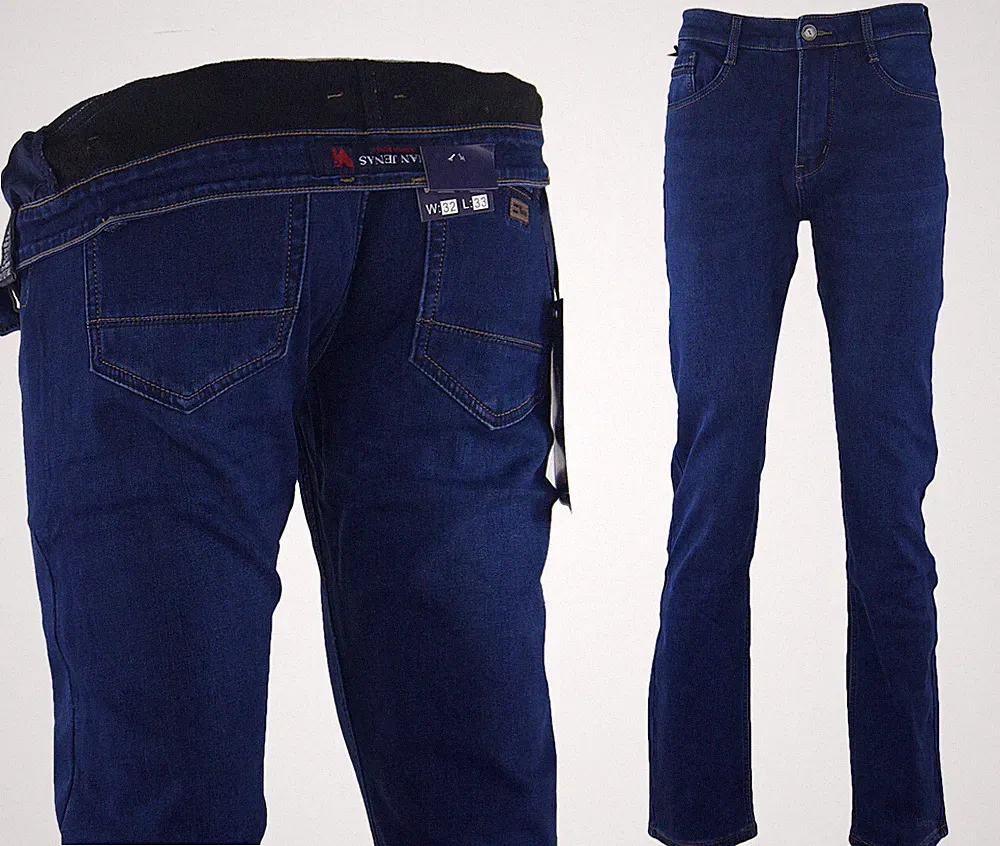 Herren Jeans Übergröße Warme Winterhose Thermohose Winterjeans Gefuttert H2