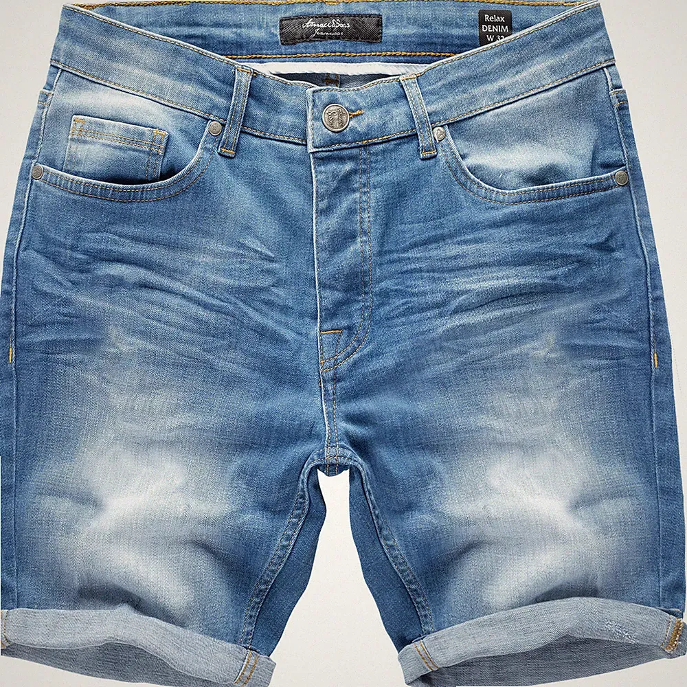 Herren Jeansshorts Bermuda Männer Kurze Hose Regular Fit 7981