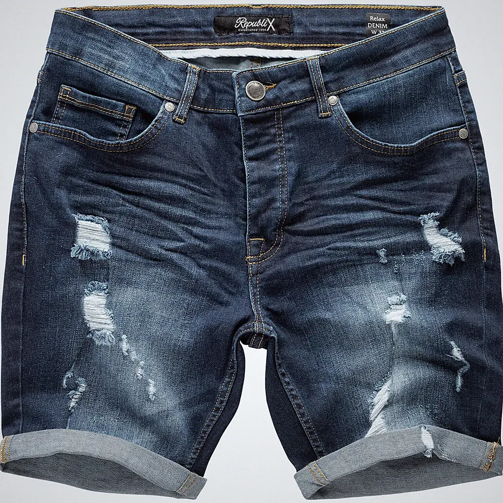 Herren Jeansshorts Bermuda Männer Kurze Hose Regular Fit R7979