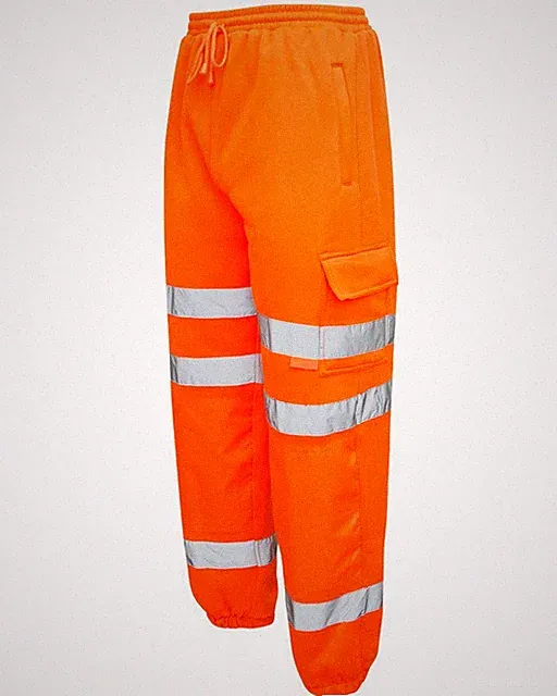 Herren JOGGING Hi Vis Viz UNTERTEIL Kampfhose Workwear JOGGINGHOSE