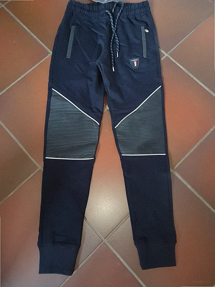 Herren Jogging Hose Sport dunkelblau Gummibund Gr. S neu mit Etikett