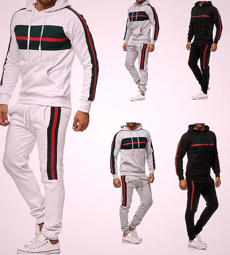 Herren Jogginganzug 2 Pac Freizeitanzug Hoodie Jogging Sport. Training