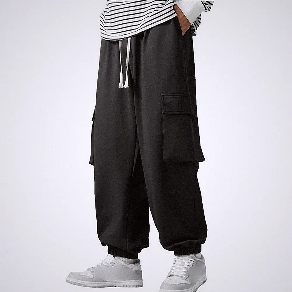 Herren Jogginghose aus weichem Polyester Spandex mit mehreren Haremsstil