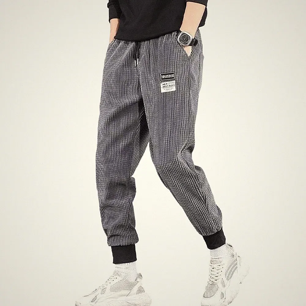 Herren Jogginghose Bündchenhose Freizeit Ausflüge Loose Fit Gestreiftes Design