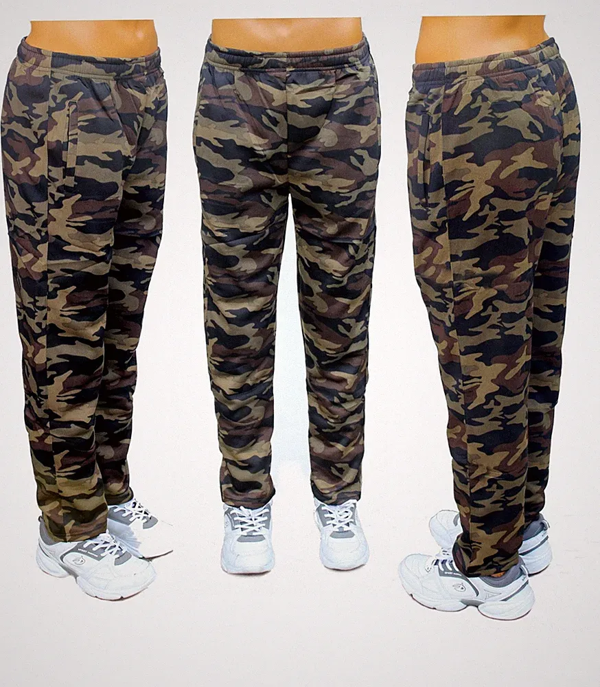 Herren Jogginghose Camouflage Freizeithose Stretchbund Tunnelband Tarnhose neu