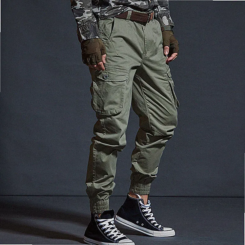 Herren Jogginghose Chino Cargo Jeans Hose Wandern Twill Track Jogginghose