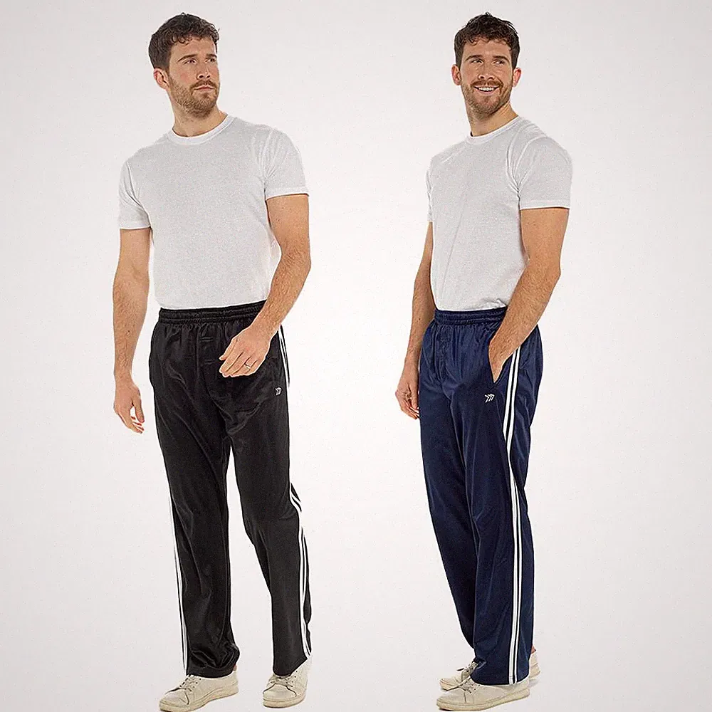Herren Jogginghose Erwachsene Freizeit Seitenstreifen Freizeit lockeres Bein Fitnesshose