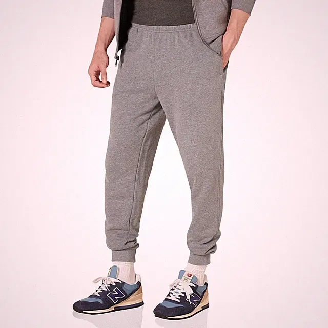 Herren Jogginghose Fleece Bequeme Passform Hellgrau Meliert XL Amazon