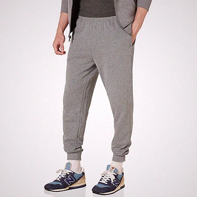 Herren Jogginghose Fleece Bequeme Passform Hellgrau Meliert XL Amazon