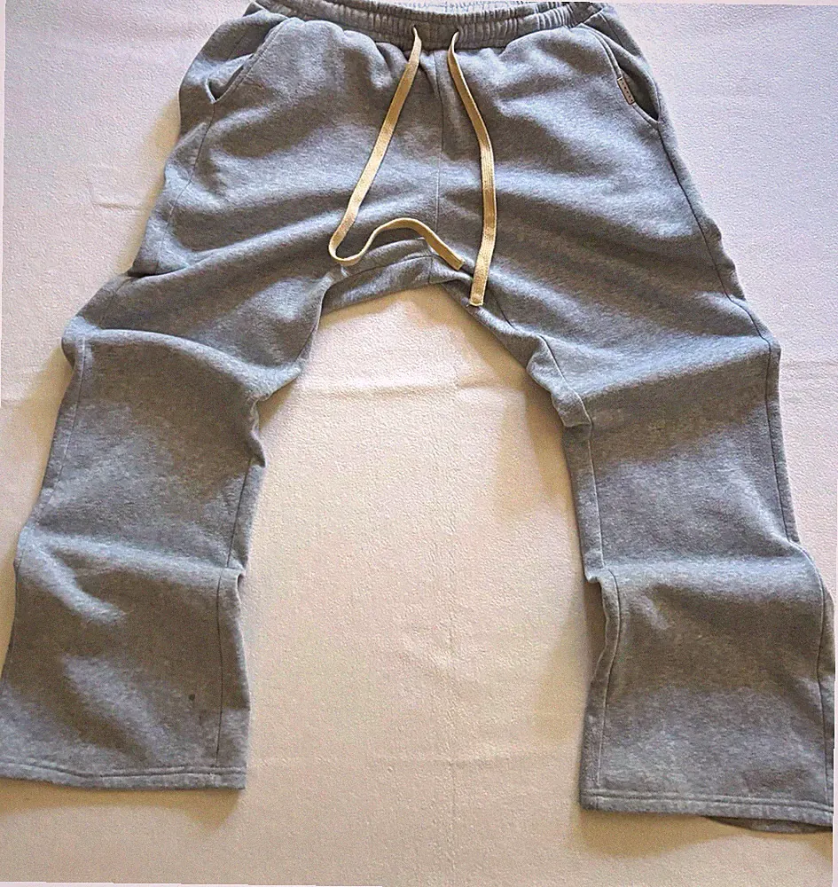 Herren Jogginghose grau, elastischer Bund, Zugband, Taschen, 32in, OS