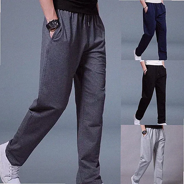 Herren Jogginghose Herrenhose Sporthose gerades Bein Stretch Sweatpants
