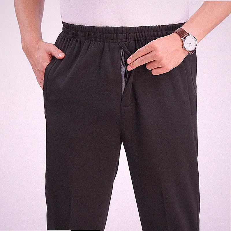 Herren Jogginghose Hose Gerades Bein Gummibund SPORTS Weich Locker