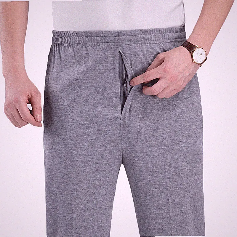 Herren Jogginghose Hose Gerades Bein Gummibund SPORTS Weich Locker