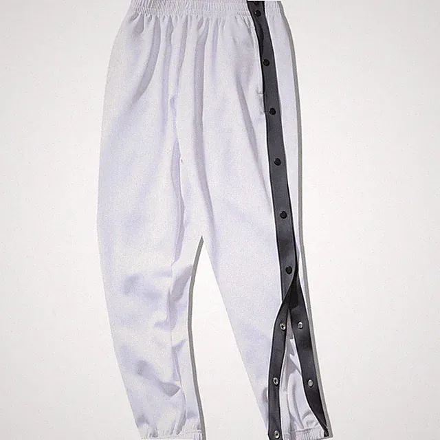 Herren Jogginghose Hose Gummibund Bein Geknöpft SPORTS Training Aufwärmen Neu