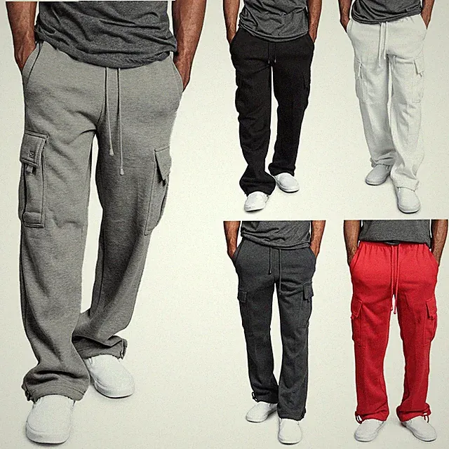 Herren Jogginghose Hose Trainingshose lose Hose Jogging Straight Sweatpants
