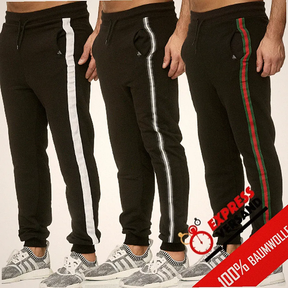 Herren Jogginghose Jogger Sweat Pants Freizeithose Trainingshose Fitnesshose