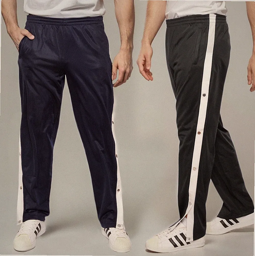 Herren Jogginghose Knopfhose Reha-Hose mit Druckknöpfe Sporthose Traningshose