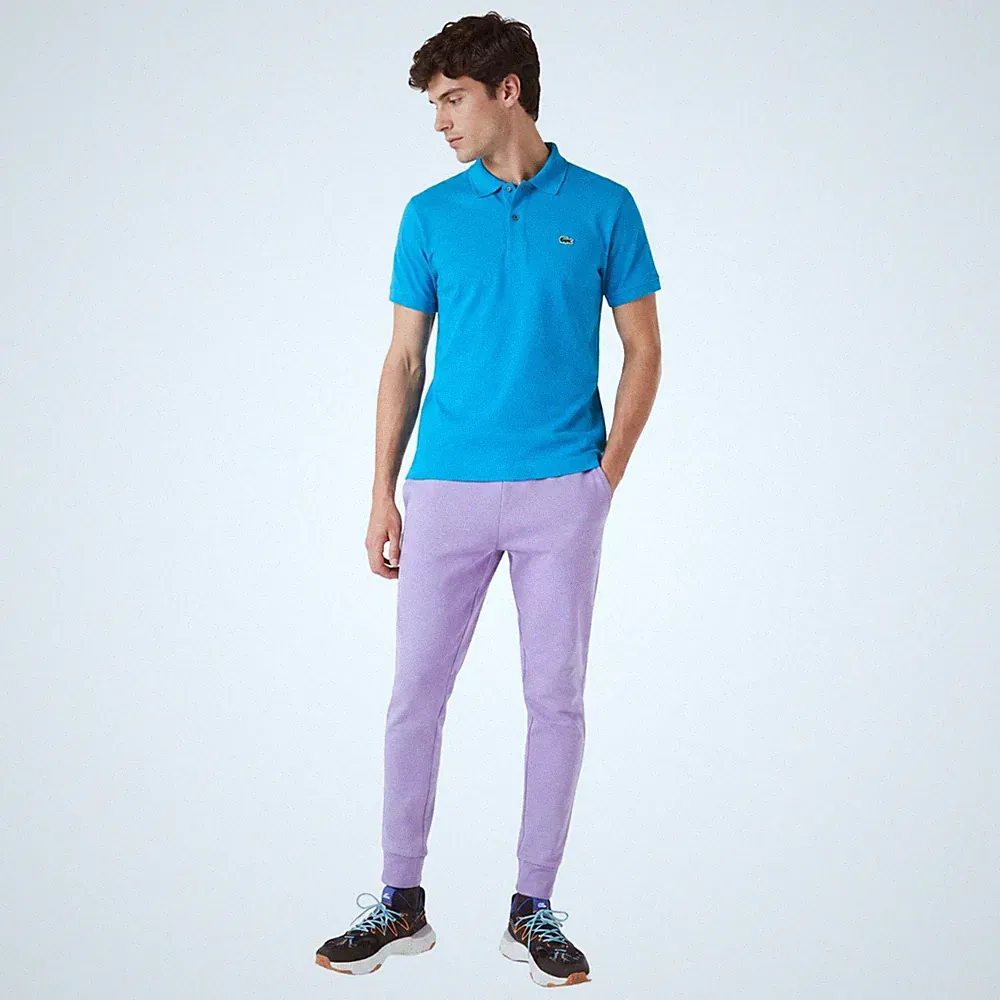 Herren-Jogginghose Lacoste Slim Fit, sportlich, lila 4XL