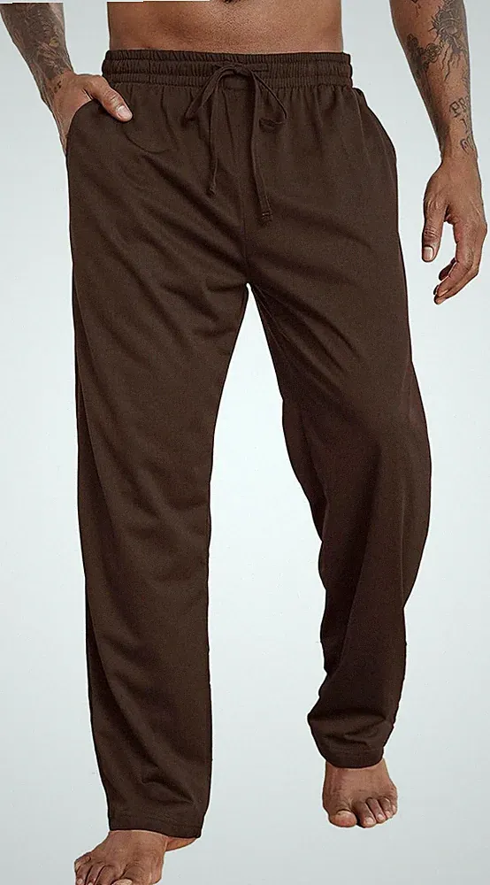 Herren Jogginghose lang atmungsaktiv Sporthose Yoga Freizeit Schwarz M Training