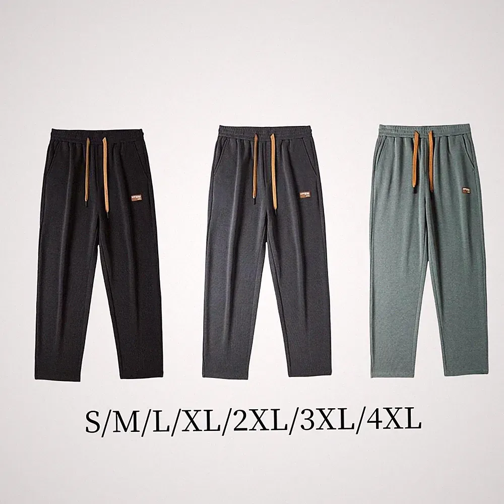 Herren-Jogginghose mit geradem Bein, modische Trainingshose, Lounge-Hose