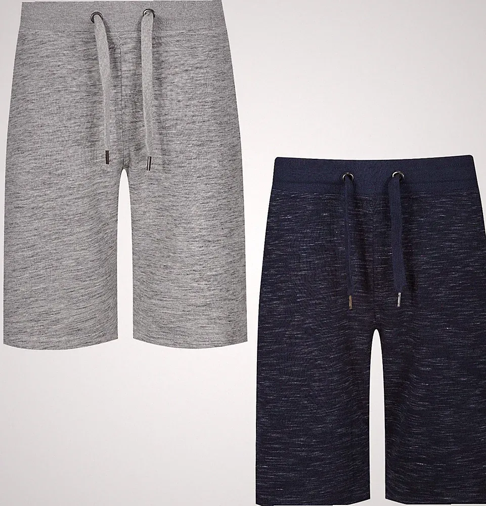 Herren Jogginghose mit Reißverschlusstaschen Kordelzug S bis 2XL Freizeit Gym Sweat Shorts