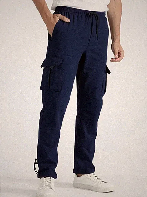 Herren Jogginghose mit Tasche Locker Casual Sport Alltagslüke