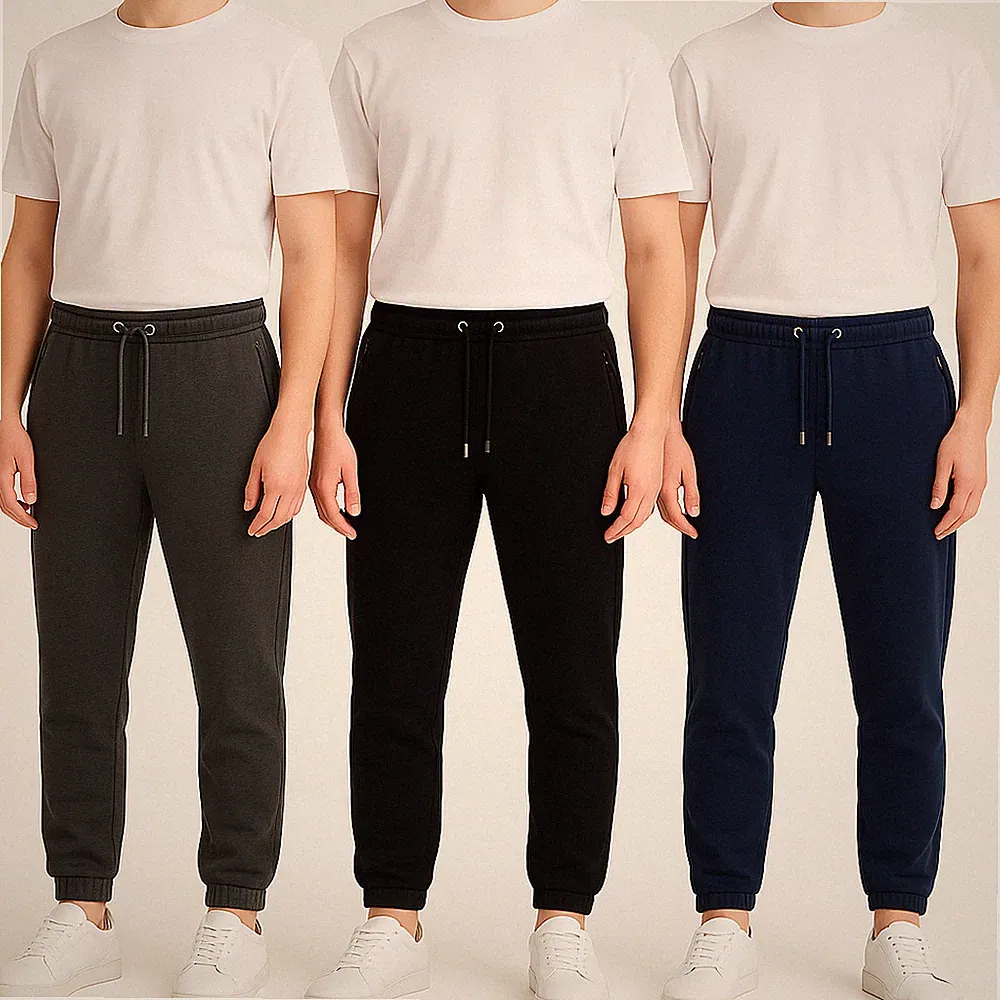 Herren Jogginghose Regular Fit Elastischer Saum Sweatpants für Fitnessstudio & Alltag M-6XL