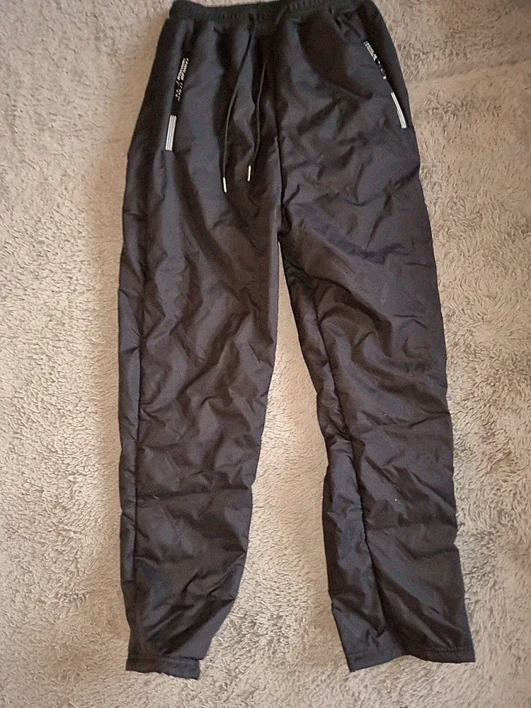 Herren Jogginghose ,Schwarz ,warm Gefüttert, Größe S