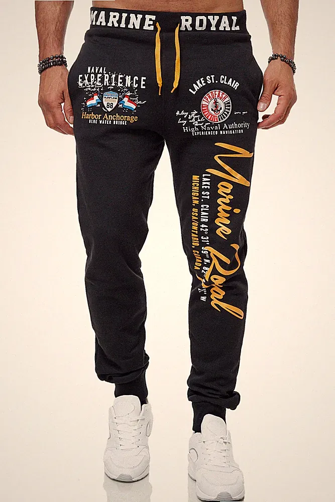 Herren Jogginghose Sporthose Männer Trainingshose Sweatpants Marine 501