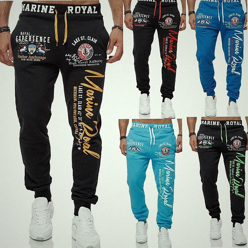 Herren Jogginghose Sporthose Männer Trainingshose Sweatpants Marine NEU