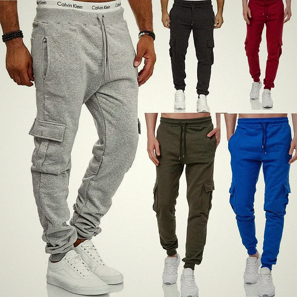 Herren Jogginghose Sporthose Trainingshose Freizeit NEU CARGO JOGGER Basic A