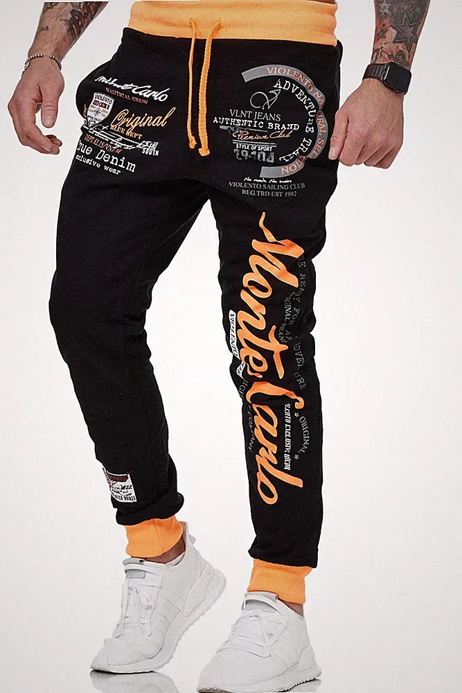 Herren Jogginghose | Sportliche Freizeithose | Ausgefallenes Design Monte Carlo