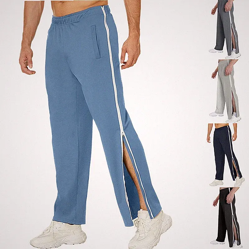 Herren Jogginghose Trainingshose mit geradem Bein Lässige Trainingshose