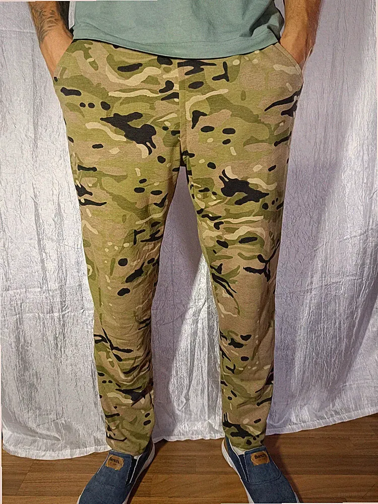 Herren-Jogginghose, Übergröße 66/8XL , militärisches Tarnmuster