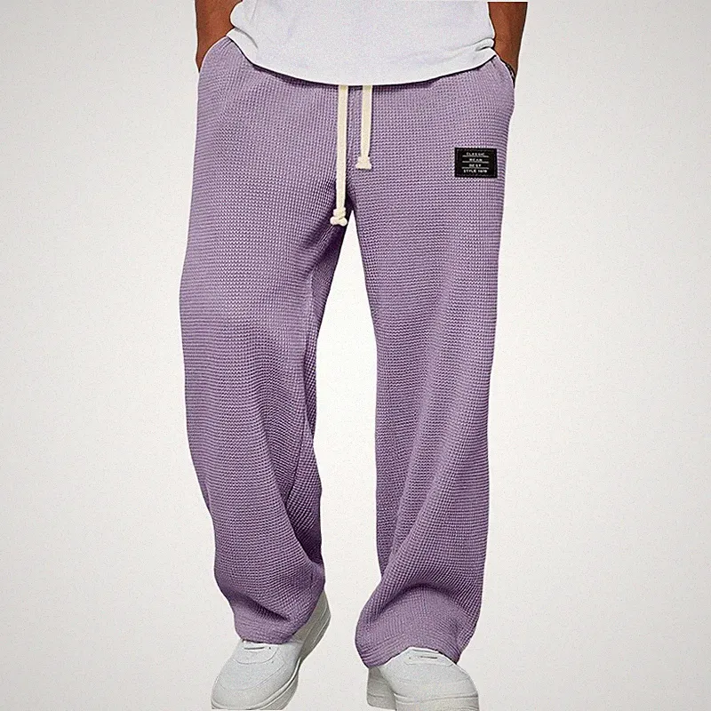 Herren Jogginghose weites Bein bequem - Freizeithose Baggy Pants Lounge