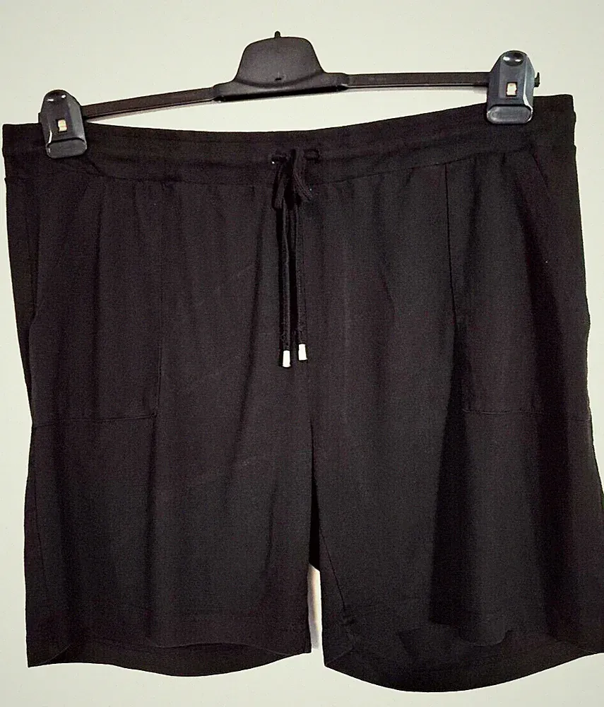 Herren Jogginghosen Dehnbund - Kurz - Schwarz - Janina - Gr. 56 - # 523 D
